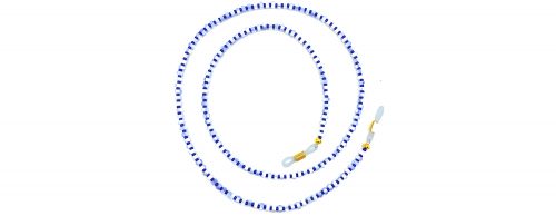Boho Beach Sunny Necklace - Heishi Beads Blue