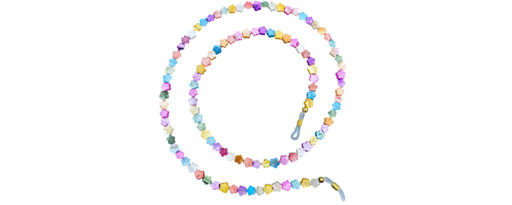 Boho Beach Sunny Necklace - Multicolour Flower Beads